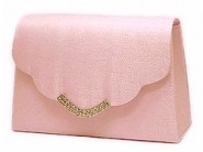 Evening Bag w/ Rhinestones - Pink - BG-LB76686APK